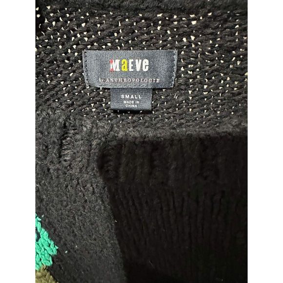 Maeve Embroidered Cropped Sweater Size S - Picture 9 of 9